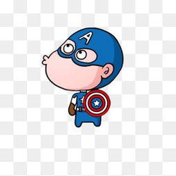 美国队长图片卡通帅气,英勇无畏的钢铁英雄风采再现  第2张