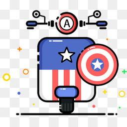 美国队长图片卡通帅气,英勇无畏的钢铁英雄风采再现  第3张